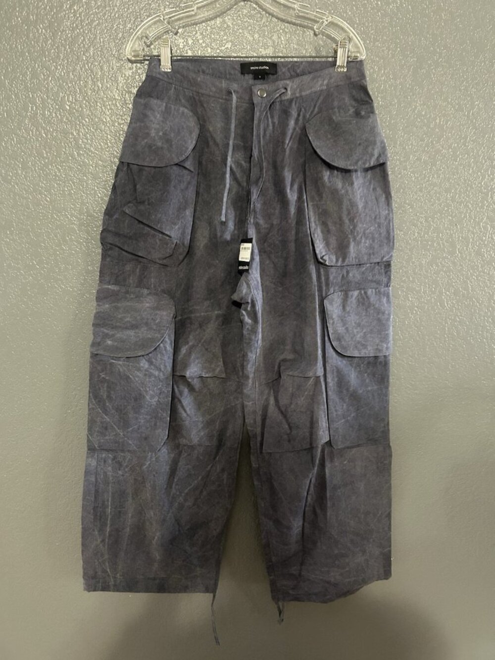 Enterire Studios entire studio GOCAR CARGO Pants SMALL GREY LYNN NWT